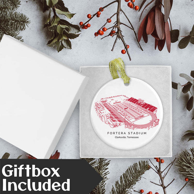 Fortera Stadium College Football Ceramic Christmas Ornament