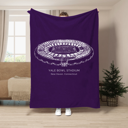 Yale Bowl - Yale Bulldogs football, Football Blanket