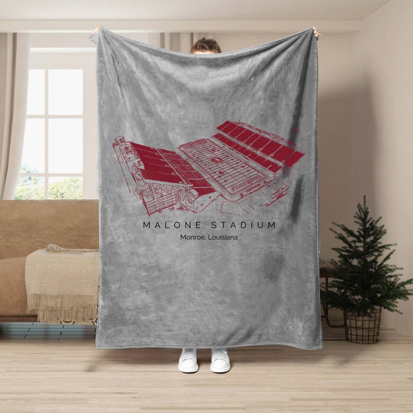 Malone Stadium - College Football Blanket