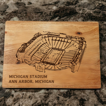 Michigan Stadium Cutting Board