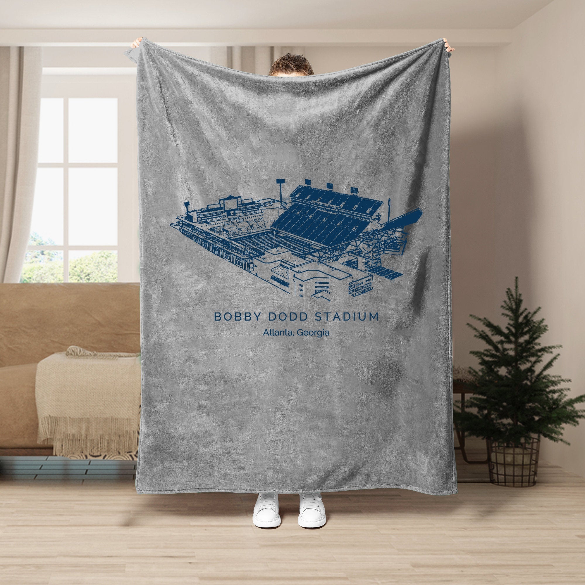 Bobby Dodd Stadium - College Football Blanket
