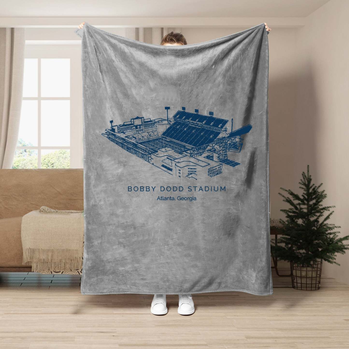 Bobby Dodd Stadium - College Football Blanket
