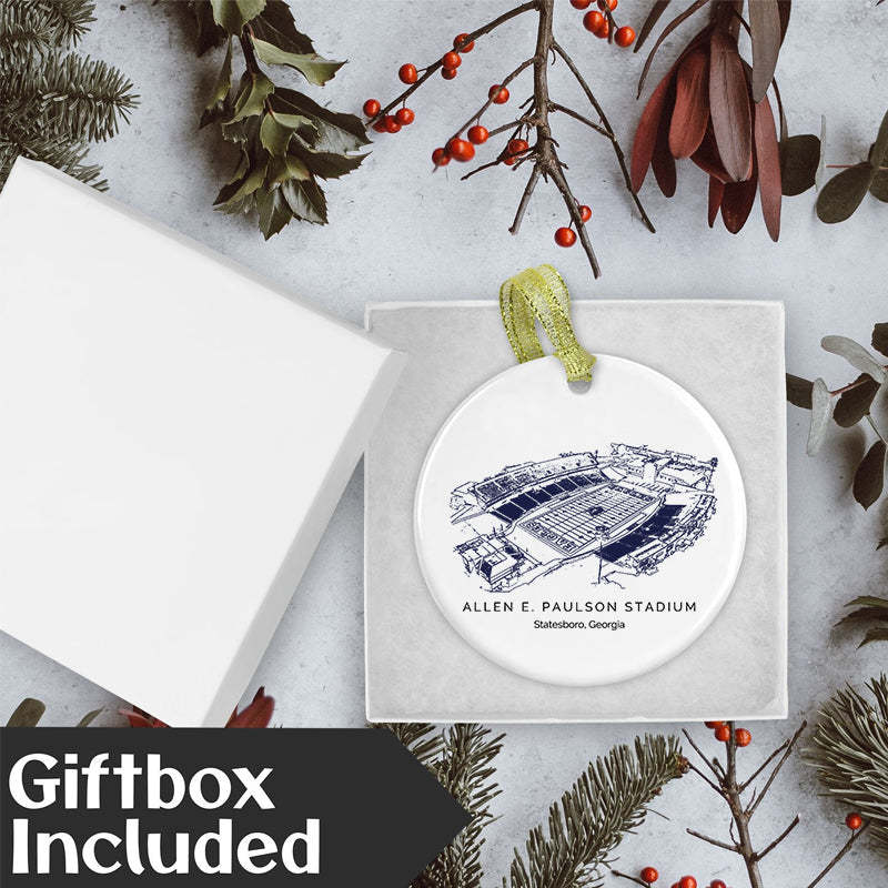 Allen E. Paulson Stadium College Football Ceramic Christmas Ornament