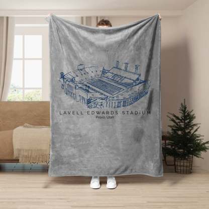 LaVell Edwards Stadium - College Football Blanket