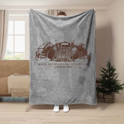 War Memorial Stadium - College Football Blanket