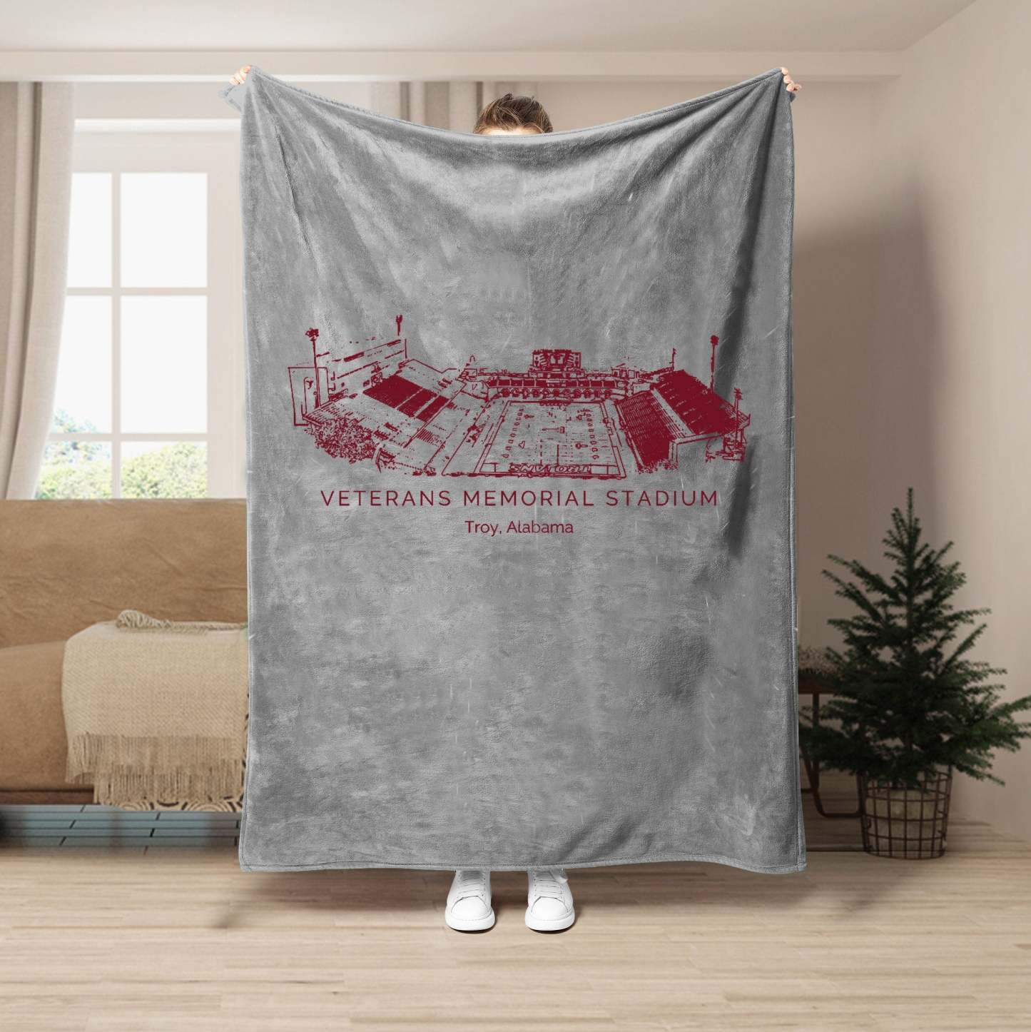 Veterans Memorial Stadium - College Football Blanket