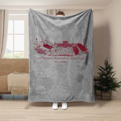 Veterans Memorial Stadium - College Football Blanket