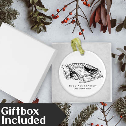 Ross–Ade Stadium College Football Ceramic Christmas Ornament