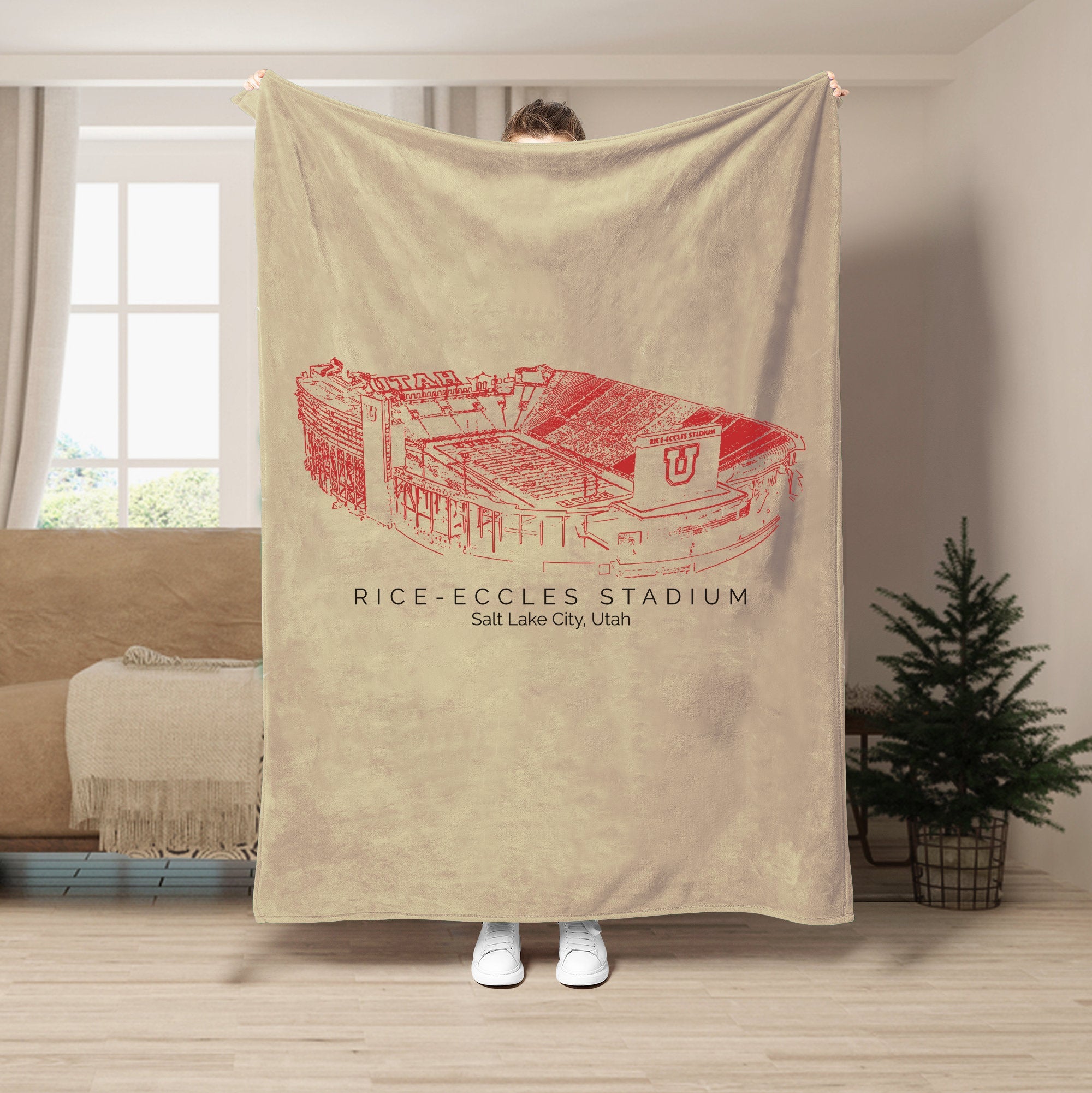 Rice–Eccles Stadium - College Football Blanket