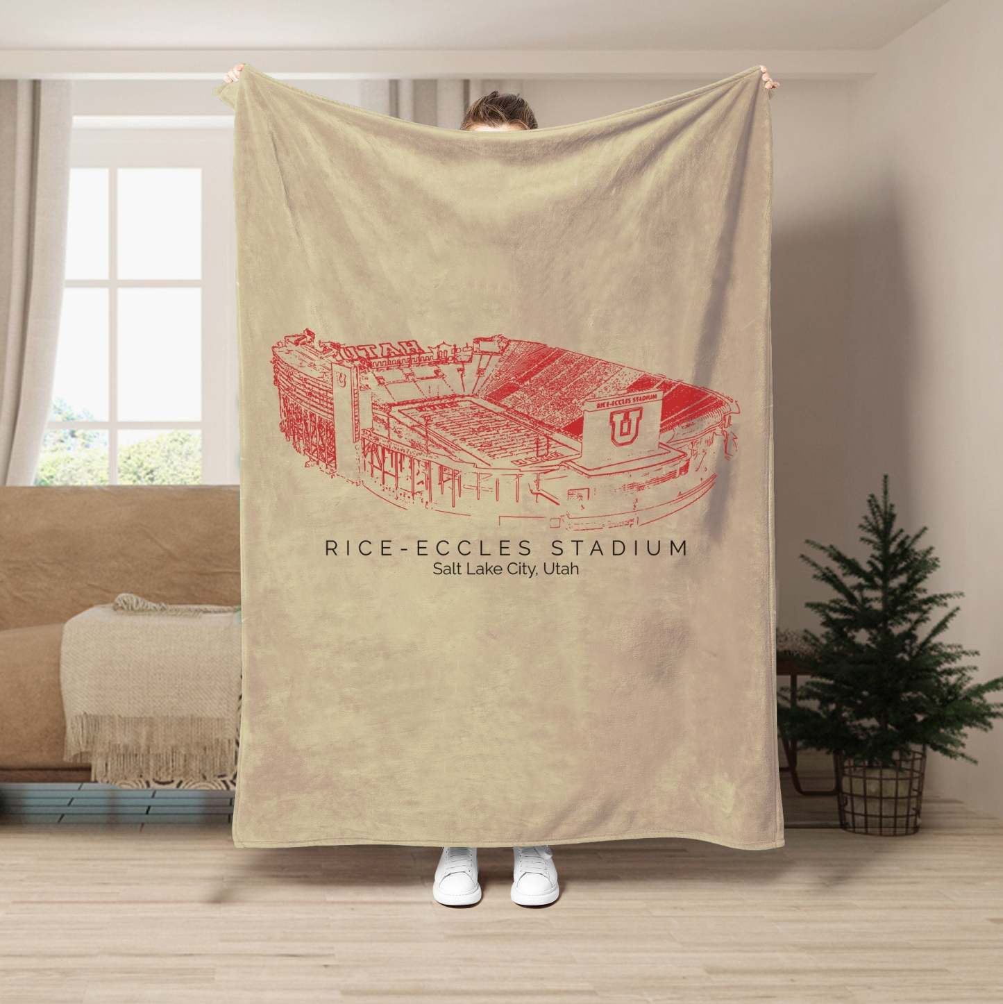 Rice–Eccles Stadium - College Football Blanket