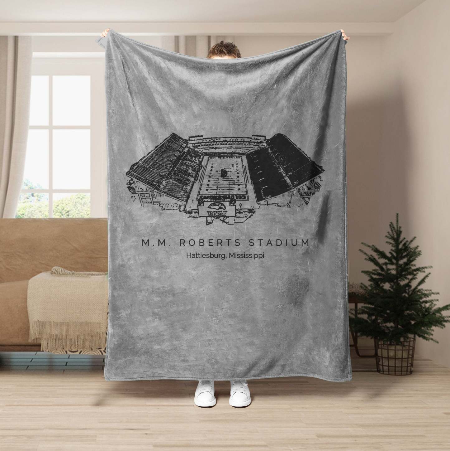 M. M. Roberts Stadium - College Football Blanket
