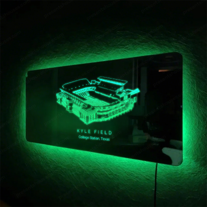 Kyle Field Stadium Mirror Light - Gifts for Sports Lovers