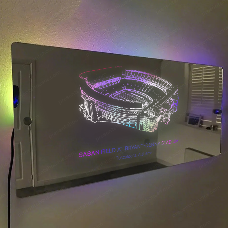 Bryant-Denny Stadium Mirror Light - Gifts for Sports Lovers