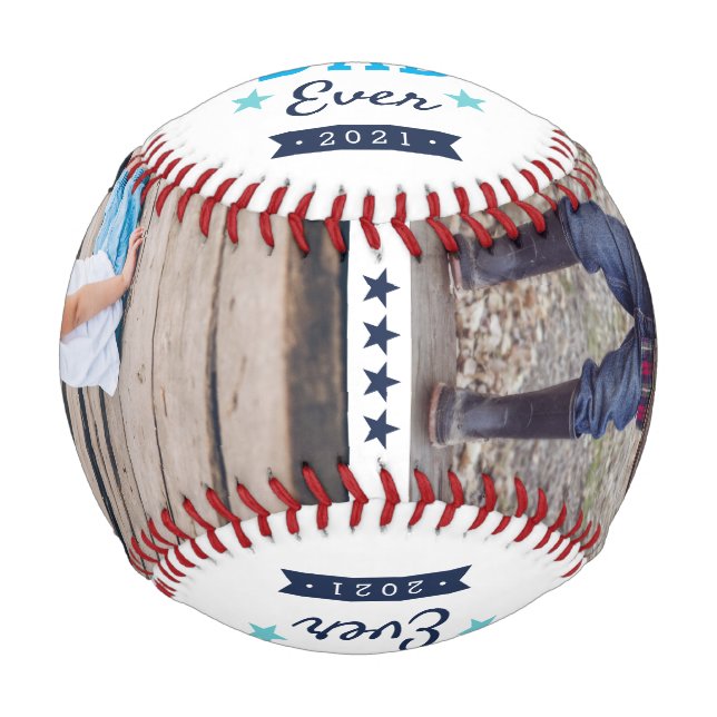 Best Dad Ever | Father's Day Photo Baseball