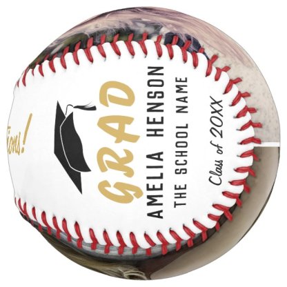 Congratulations Grad Golden Graduation 2 Photo Softball