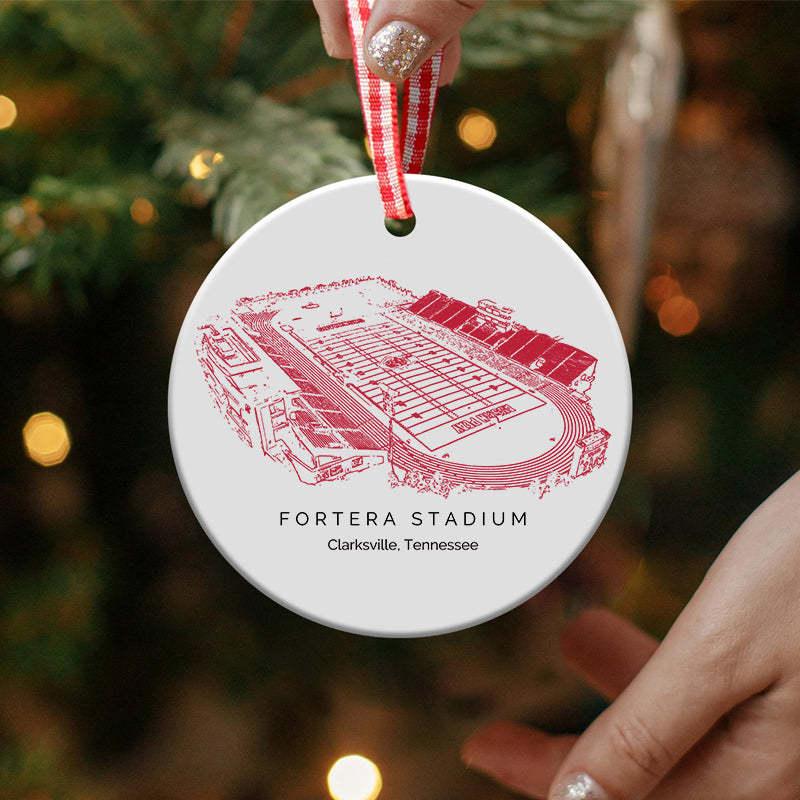 Fortera Stadium College Football Ceramic Christmas Ornament