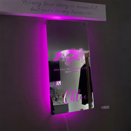 🐊Number One Fan Ben Hill Griffin Stadium Mirror Light-Florida Gators、NCAA