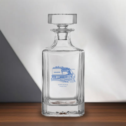 Globe Life Field Whiskey Bottle-Perfect Gifts for Baseball Fans