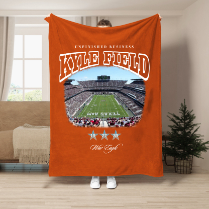 Unfinished Business Blanket-Kyle Field Stadium