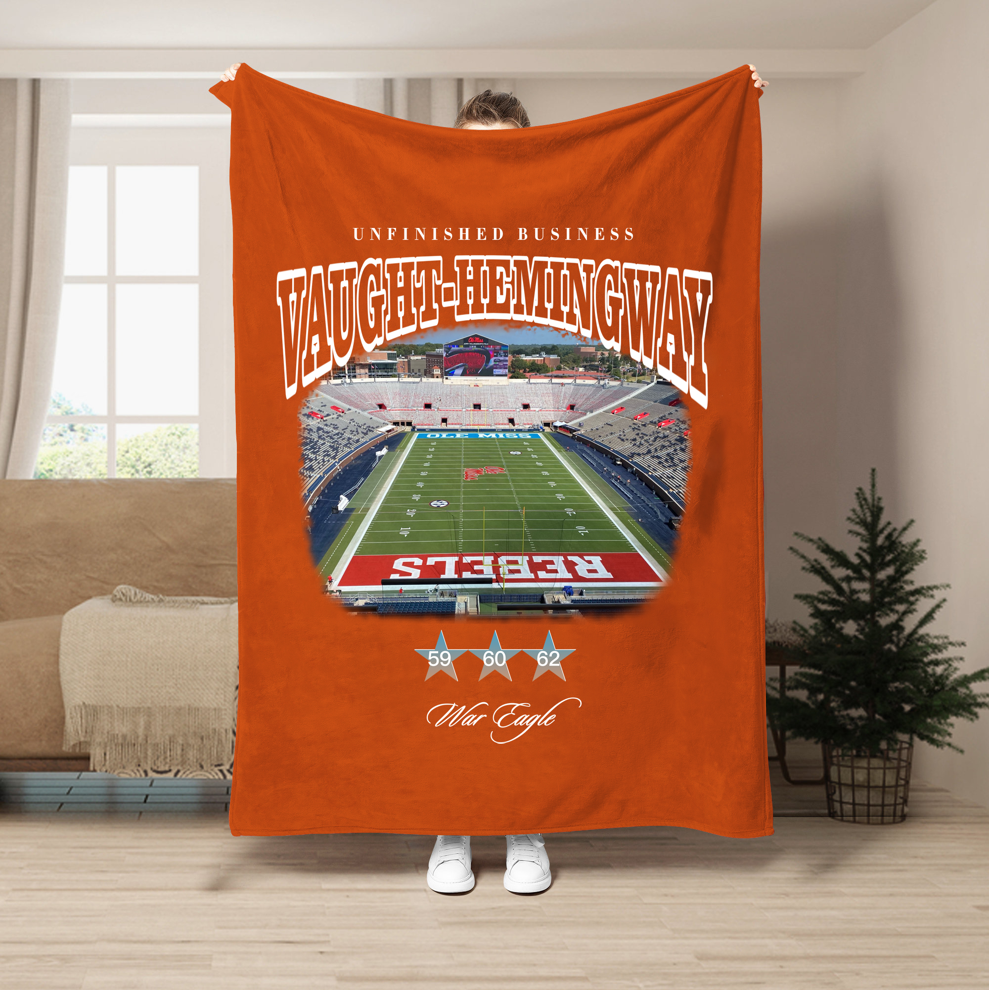 Unfinished Business Blanket-Vaught-Hemingway Stadium