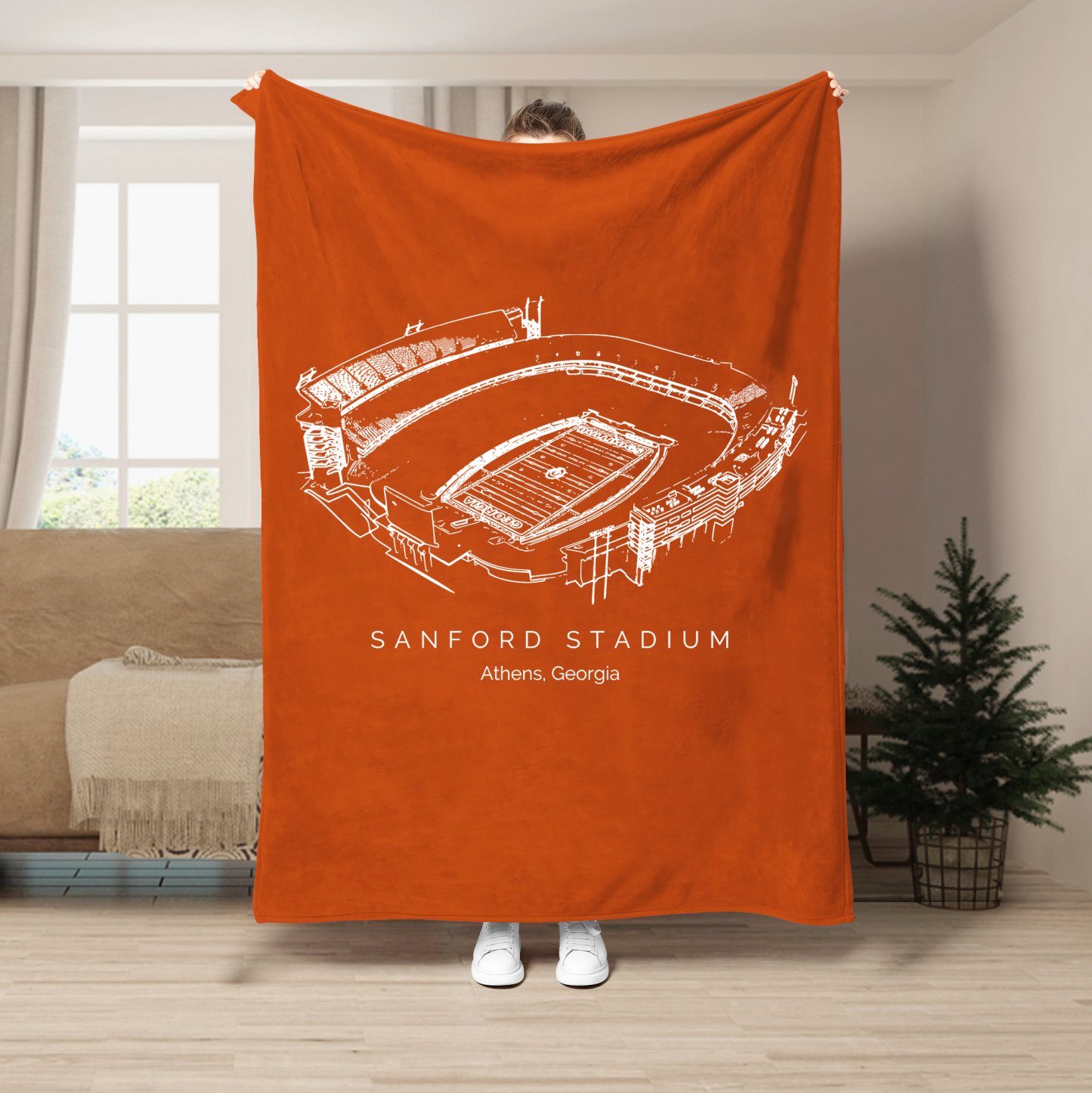 Sanford Stadium - Georgia Bulldogs football,College Football Blanket
