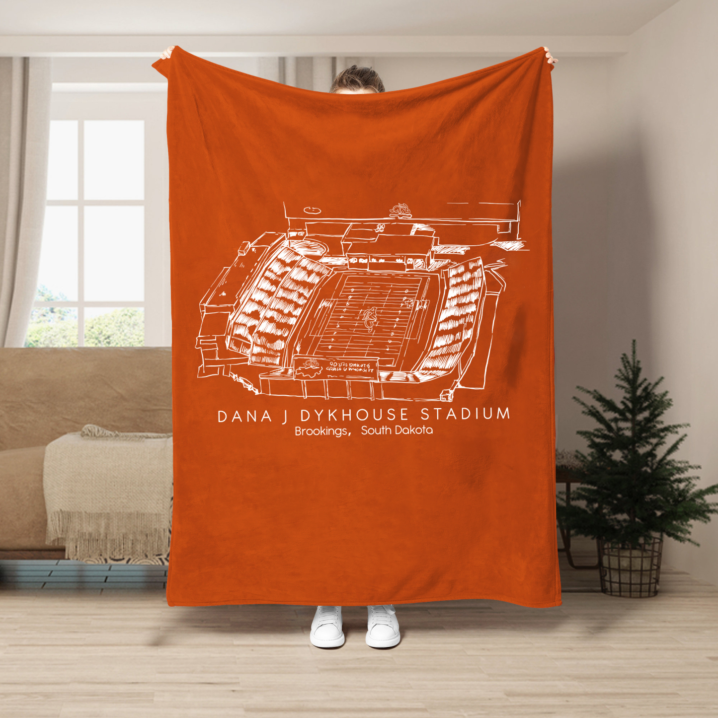 Dana J Dykhouse Stadium - South Dakota State Jackrabbits football,College Football Blanket