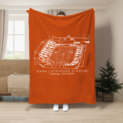 Dana J Dykhouse Stadium - South Dakota State Jackrabbits football,College Football Blanket