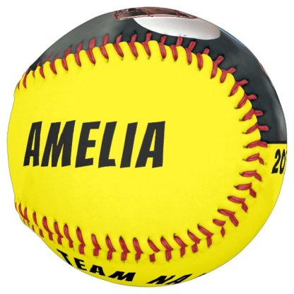 2 Photo Yellow Player Number Team Name Softball