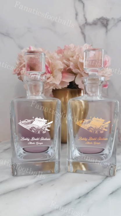 Bobby Dodd Stadium Whiskey Bottles-Gifts For Sports Lovers