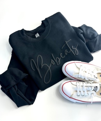 Custom Team Name Sweatshirt,  Puff Print, Gift for Christmas Gift Idea, School Spirit Sweatshirt