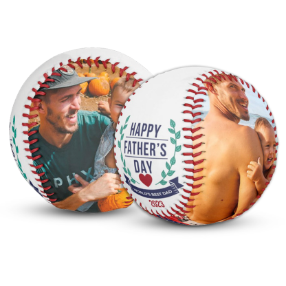 Custom Softball Fathers Day Gift - Emblem