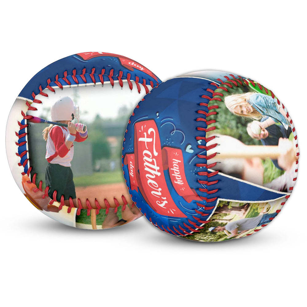 Custom Softball Fathers Day Gift - Collage