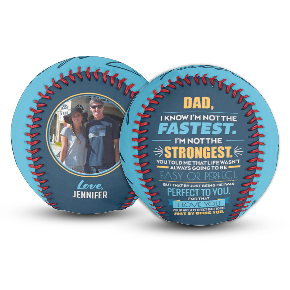 Custom Softball Fathers Day Gift - Two Tone