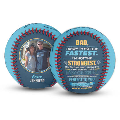 Custom Softball Fathers Day Gift - Two Tone