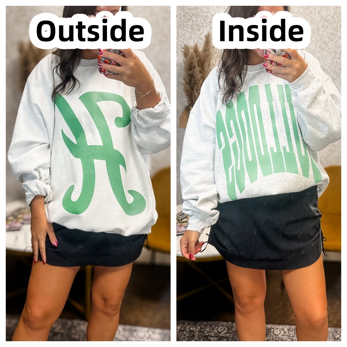 🏈📣 Game Day Spirit Double-Print Sweatshirt | Customizable