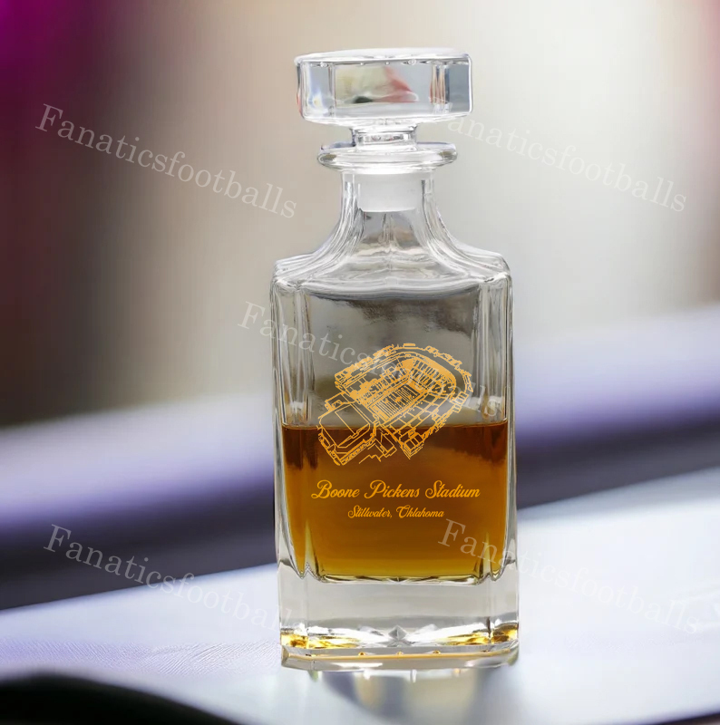 Boone Pickens Stadium Whiskey Bottles-Gifts For Sports Lovers