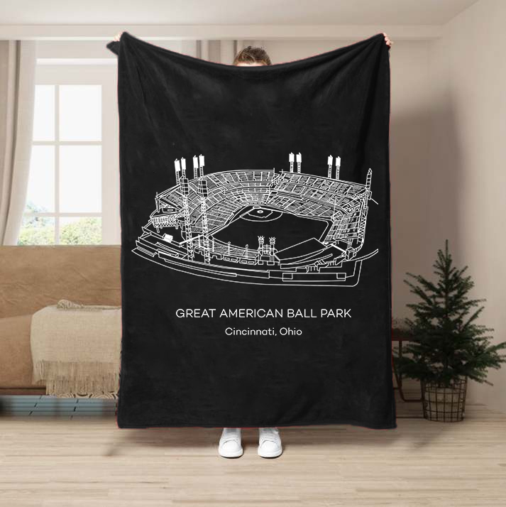 Great American Ball Park-Cincinnati Reds Baseball Stadium Blanket