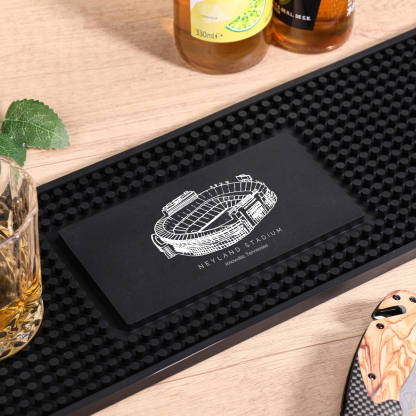 Customized Neyland Stadium Printed Simple Square Bar Mats, Bar Accessories, Coffee Bar Mats, Daddy Bar Table Runners