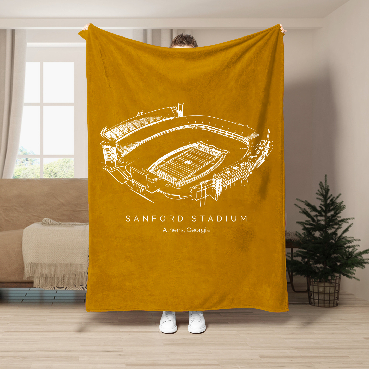 Sanford Stadium - Georgia Bulldogs football,College Football Blanket