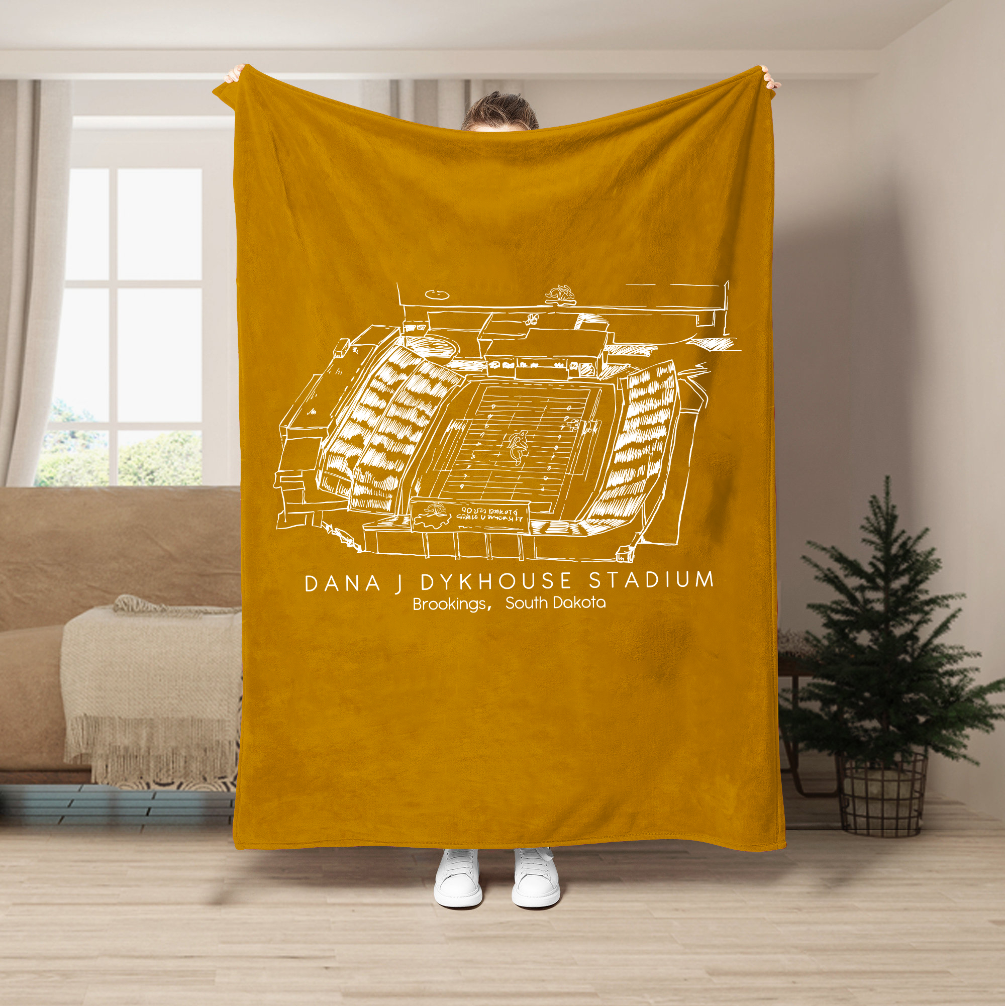 Dana J Dykhouse Stadium - South Dakota State Jackrabbits football,College Football Blanket