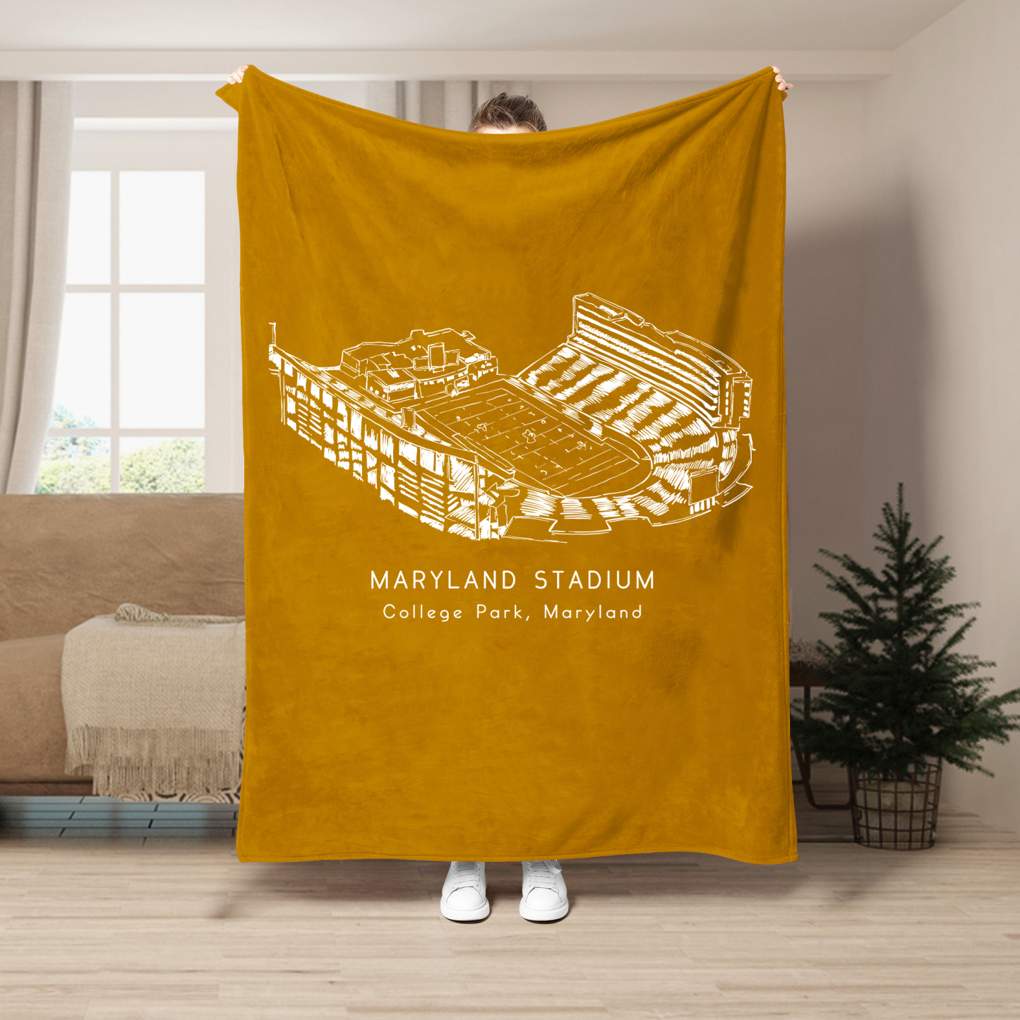 Maryland (SECU) Stadium - Maryland Terrapins football, Football Blanket