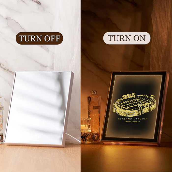 Neyland Stadium Art Frame LED Mirror Light