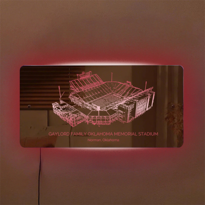 Gaylord Family Oklahoma Memorial Stadium Mirror Light-Gifts For Sports
