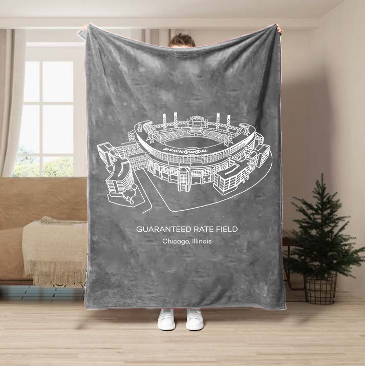 Guaranteed Rate Field-Chicago White Sox Baseball Stadium Blanket