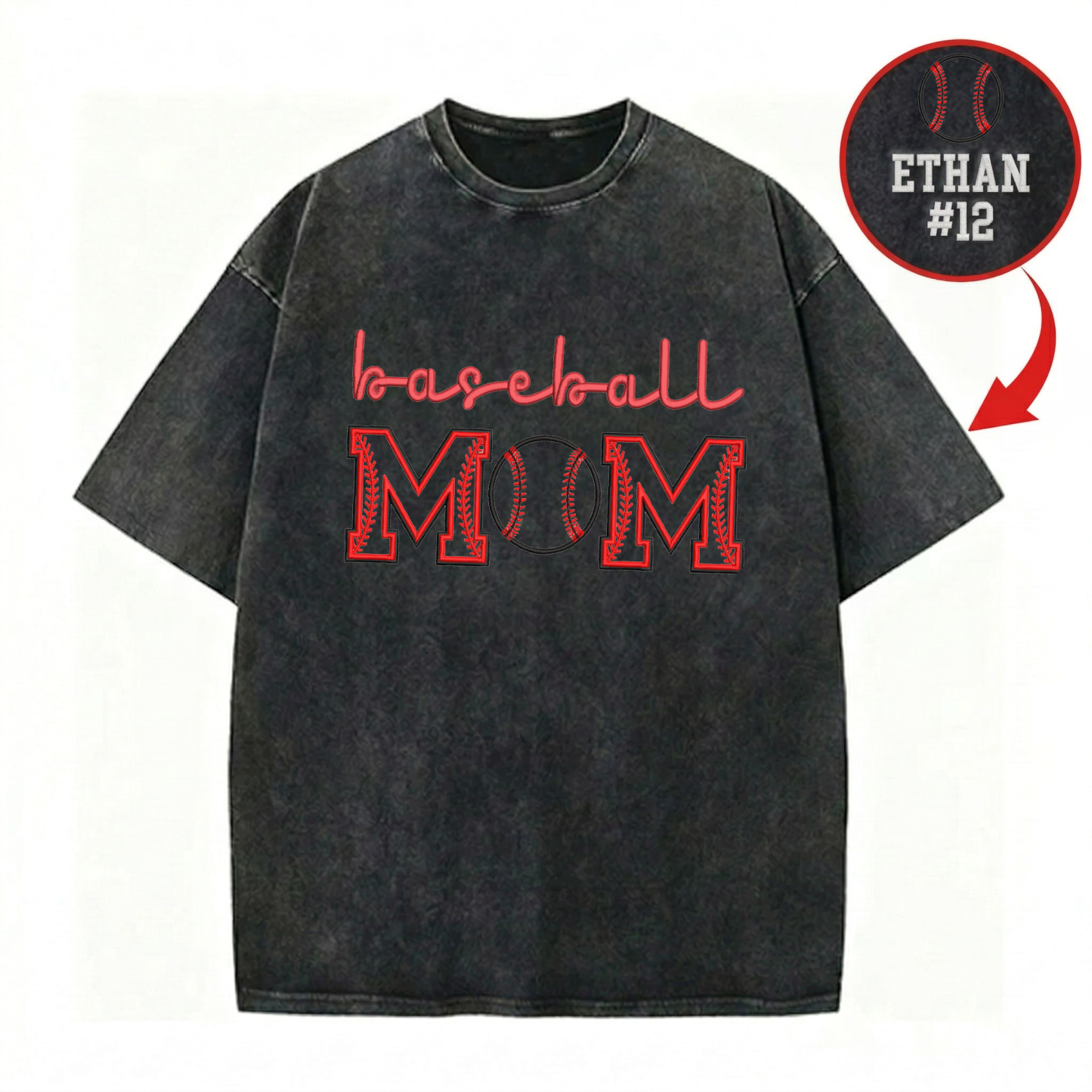 Vintage Baseball Mom T-Shirt