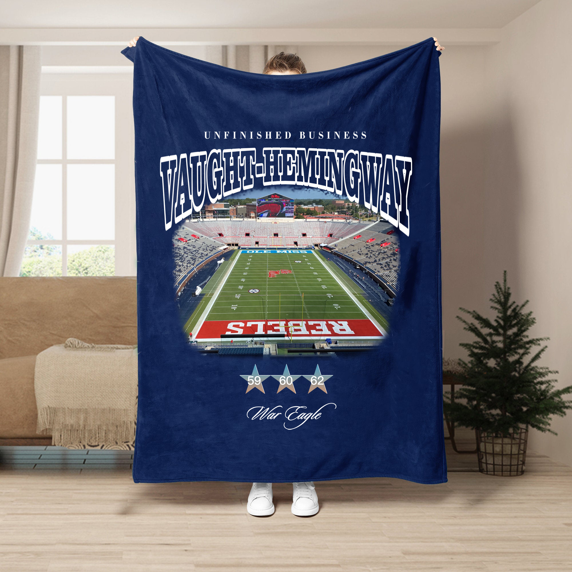 Unfinished Business Blanket-Vaught-Hemingway Stadium