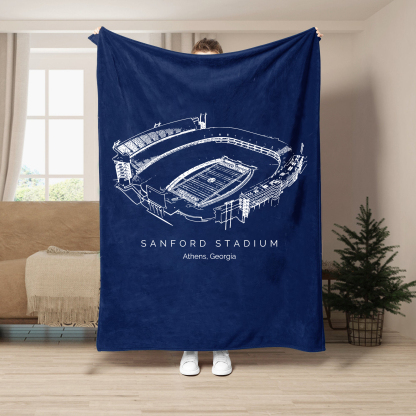 Sanford Stadium - Georgia Bulldogs football,College Football Blanket