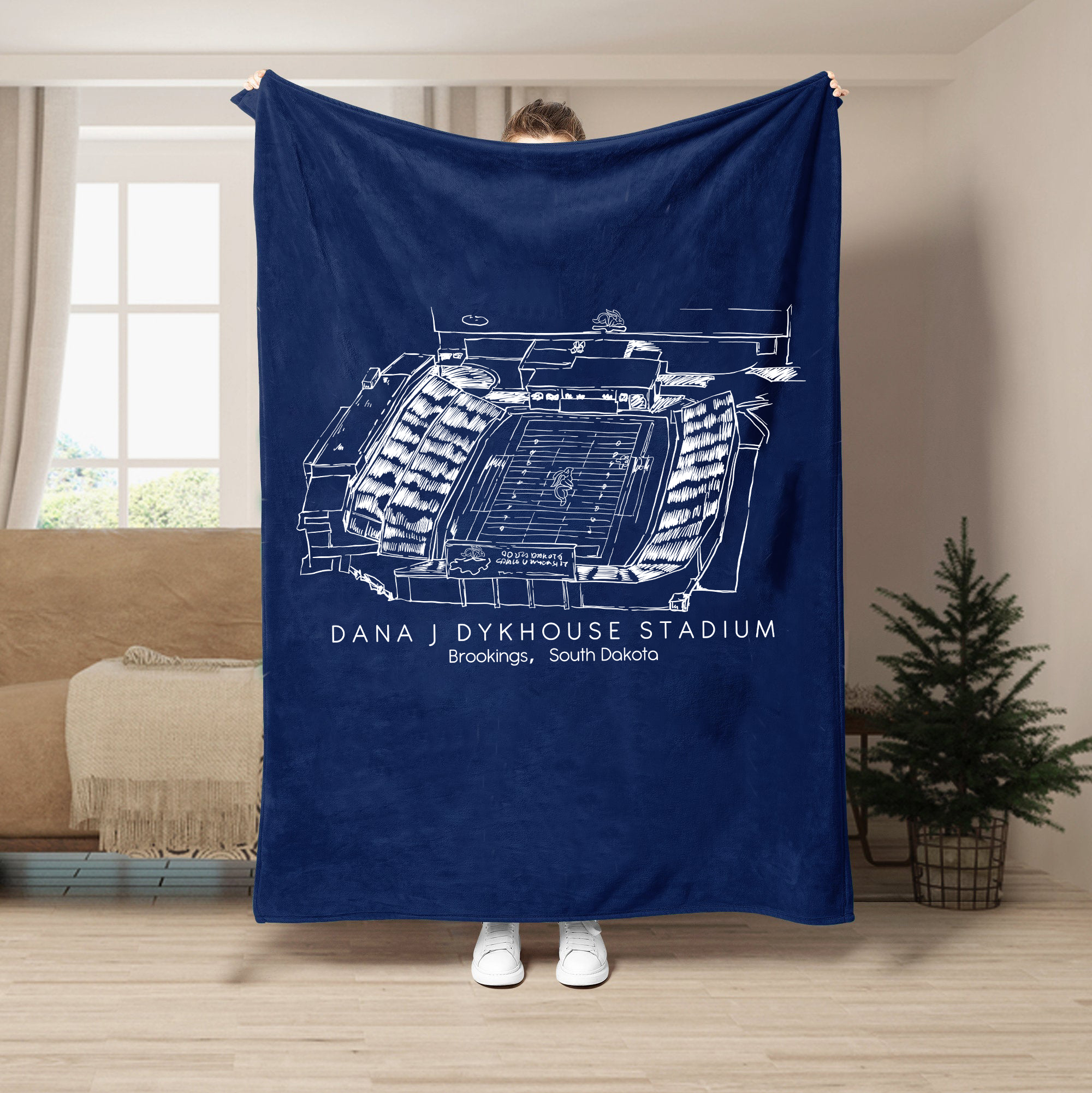Dana J Dykhouse Stadium - South Dakota State Jackrabbits football,College Football Blanket