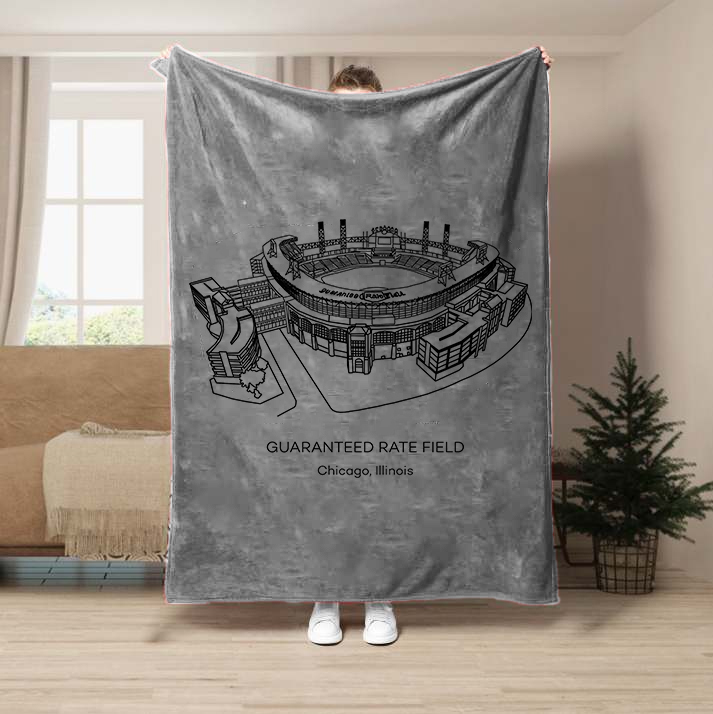 Guaranteed Rate Field-Chicago White Sox Baseball Stadium Blanket