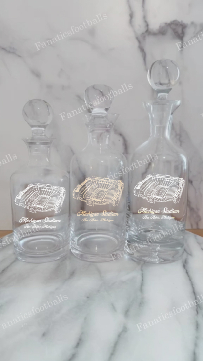 Michigan Stadium Whiskey Bottles-Gifts For Sports Lovers